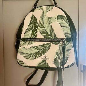 Coach Banana Leaf Print Mini Backpack Purse